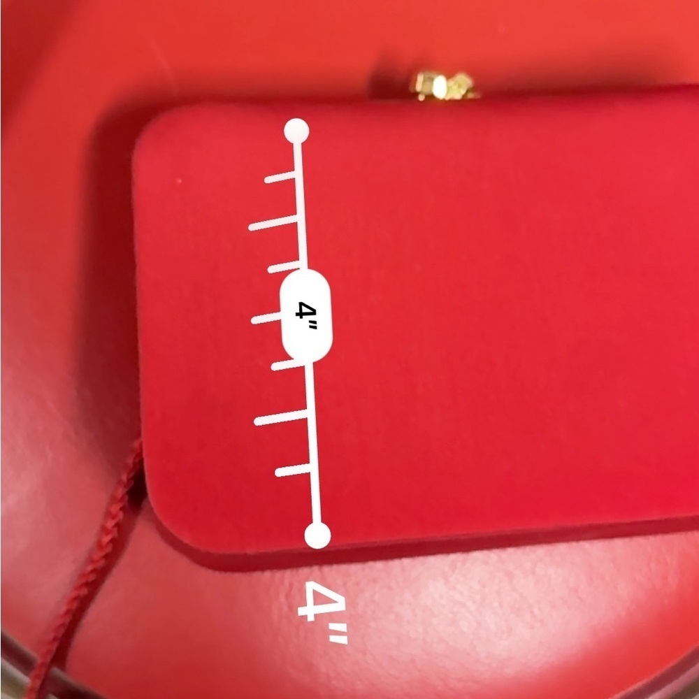 Vintage Red Clutch Wristlet - Picture 6 of 6